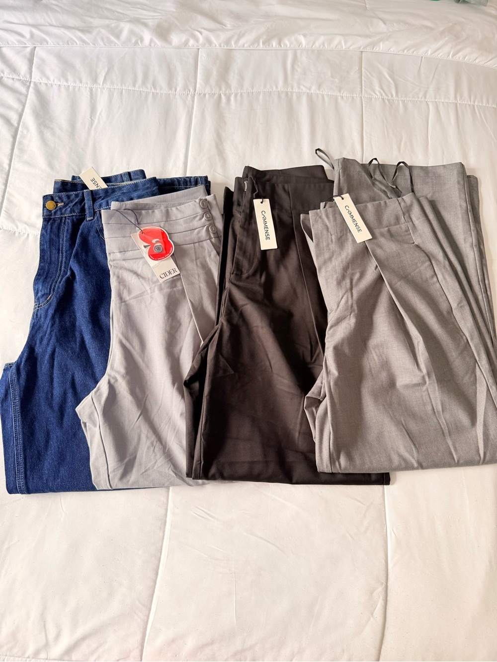 NWT Women’s Pants Bundle Size L | Commense & Cider Neutral Trousers + Jeans
